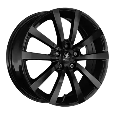 Abbildung von Alufelge 17 zoll ITWHEELS Alice 5x108 7J ET45, Farbe Schwarz Glänzend