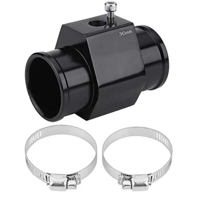 Abbildung von Keenso Auto Wassertemperatur Verbindungsrohr, Sensor Adapter 28mm 40mm Verbindungsrohr mit einstellbaren Klammern Universal fit für die meisten Autos(36mm)