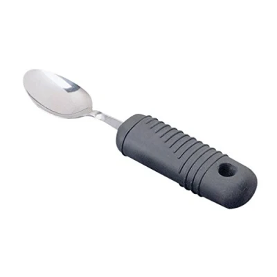 Abbildung von Sammons Preston Sure Grip Biegsame Eßlöffel, Edelstahl Löffel mit 4&quot; Langen dicken Gummihandgriff Good Grip, Essen Hilfe für Arthritis, Schwache Schlaganfall Impairments