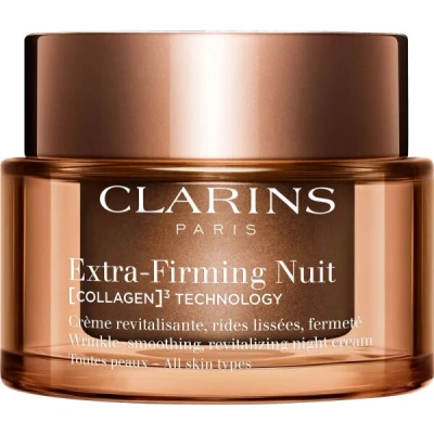 Abbildung von CLARINS Extra Firming Nuit COLLAGEN&sup3; TECHNOLOGY Cr&egrave;me Toutes Peaux refillable 50 ml