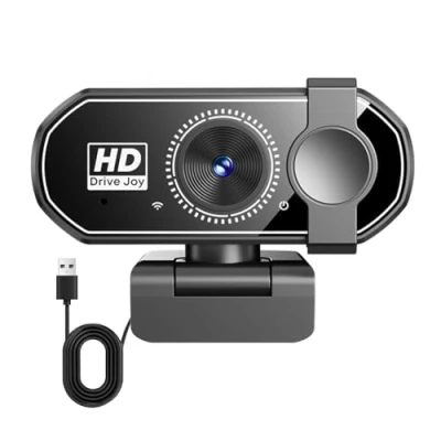 Abbildung von 1080P/30fps Webcam mit Objektivabdeckung Mikrofon 120 Streaming Kamera, Plug &amp; Play, für Linux, Win10, Mac OS, USB Live Streaming, Videoanrufe, Google Meet, Zoom und Mehr