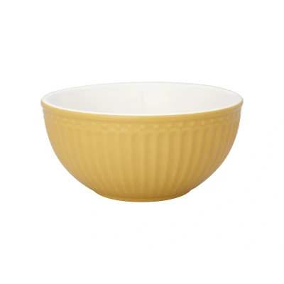 Abbildung von Greengate Alice Müslischale honey mustard 14 cm
