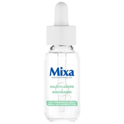 Abbildung von Mixa Anti Unreinheiten Serum, für zu Akne neigende und sensible Haut, Mit Salicylsäure, Squalan Niacinamid, Geeignet Gesicht &amp; Hals, Hypoallergen, 150 ml