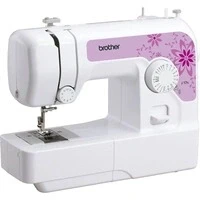 Abbildung von Brother J17s Nähmaschine, halbautomatisch, elektromechanisch weiß, 4 Step Knopfloch, mm