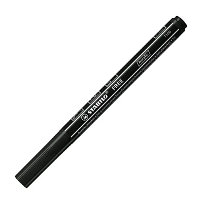 Abbildung von STABILO Acrylmarker FREE Acrylic T100 Strichbreite 1 2 mm schwarz