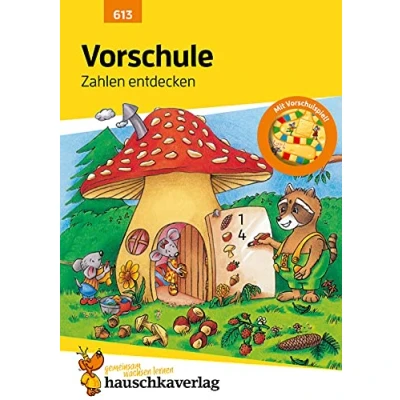 Abbildung von Vorschule Übungsheft ab 5 Jahre für Junge und Mädchen Zahlen entdecken: Buntes Rätselbuch Förderung mit Freude
