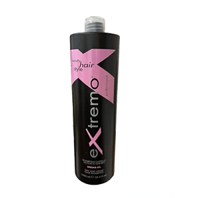 Abbildung von extremo Argan Shampoo für trockenes und krauses Haar 1 Liter Made in Italien