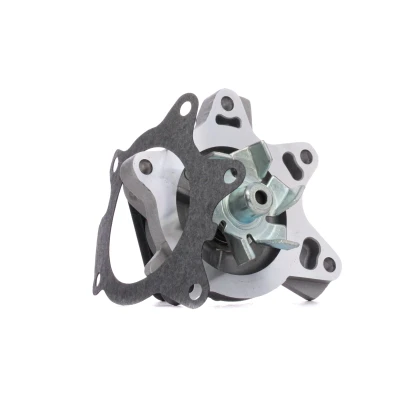 Abbildung von RIDEX 1260W0085 Wasserpumpe mit Dichtung Flansch für Keilrippenriementrieb TOYOTA: Yaris I Schrägheck, Verso, Prius II Liftback