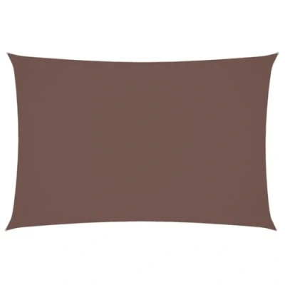 Abbildung von vidaXL Sonnensegel Wasserfest Sonnenschutz Windschutz Sonnendach UV Schutz Garten Terrasse Balkon Oxford Gewebe Rechteckig 2x4m Braun