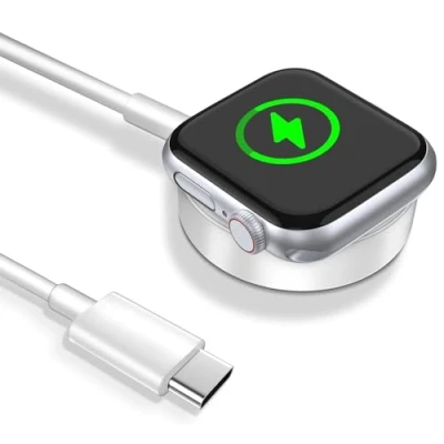 Abbildung von imodomio USB C Ladekabel für Apple Watch 1M Charging Kabel Tragbare Ladestation iWatch