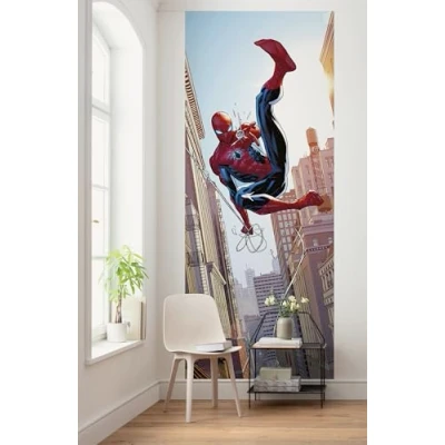 Abbildung von Komar Kindertapete &quot;Marvel Spider Man Swinging&quot;, bedruckt