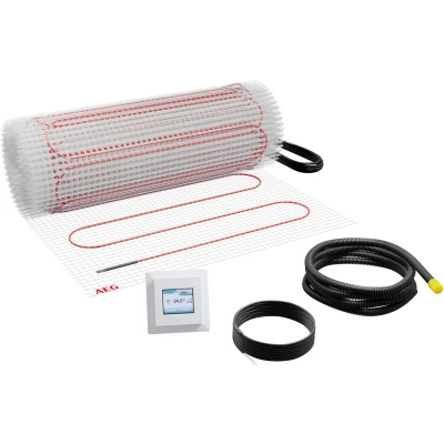 Abbildung von AEG Haustechnik Fußbodenheizung &quot;Basis Thermo Boden &quot;TBS TB 160/2.5 Set Plus&quot;&quot;, Elektrische Fußbodenheizung, Komplettset 2.5 m², 160 W/m²