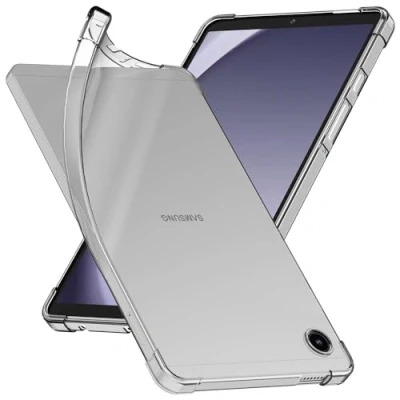 Abbildung von ebestStar Hülle für Samsung Galaxy Tab A9 8.7 SM X110 (2023), Silikon Handyhülle, Klar TPU Schutzhülle, verstärkten Rändern und Ecken, Transparent