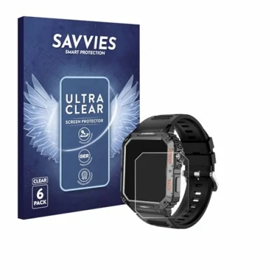 Abbildung von Savvies 6 Stück Schutzfolie für Rogbid Stahl Gear P3 Displayschutz Folie Ultra Transparent