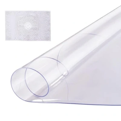 Abbildung von VEVOR PVC Tischschutz Tischdecke Tischfolie 1219x1219mm Schreibtischschutz 2mm