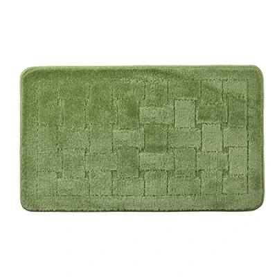 Abbildung von Emma Barclay Orkney Badematte, Kreuzschraffur, 45 x 75 cm, Salbeigrün