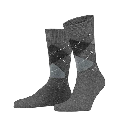 Abbildung von Burlington Dundee Onesize Socken, Herren, Größe: 40/46, Carbon mel