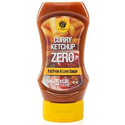 Abbildung von Rabeko Zero Sauce Curry Ketchup, 1 x 350ml ohne Zucker &amp; wenig Fett gesunde Low Carb Produkte kalorienreduziert fettreduziert für Salat, Pommes Frites, Burger, Grill Gluten und Laktosefrei