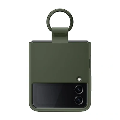 Abbildung von Samsung Galaxy Z Flip 4 Hülle Silikon Soft Case/Backcover Handyhülle Grün