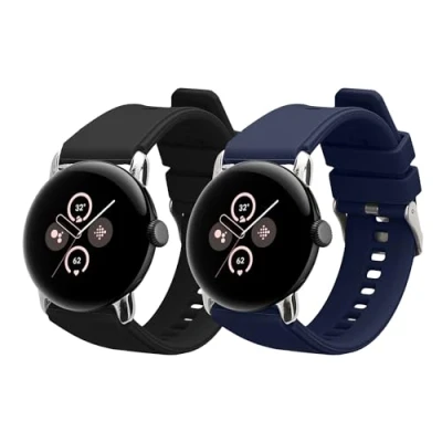 Abbildung von kwmobile Uhrenarmband 2x Sportarmband für Google Pixel Watch 2 / 1, Armband TPU Silikon Set Fitnesstracker