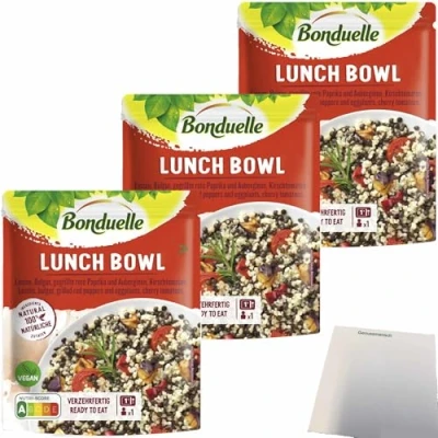 Abbildung von usy Bundle für Bonduelle Lunch Bowl Bulgur 3er Pack (3x250g Beutel) + Block