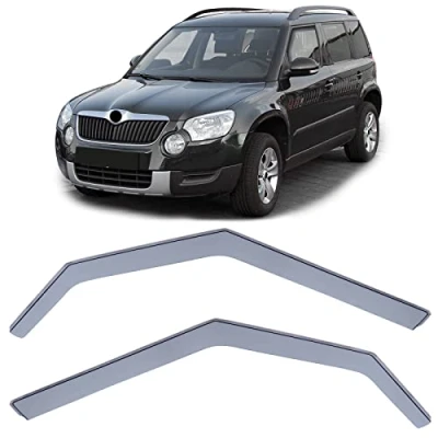Abbildung von Windabweiser Regenabweiser Windschutz Schwarz Smoke für Skoda Yeti 5L ab 09