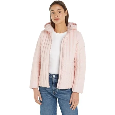 Abbildung von Tommy Hilfiger Daunenjacke FEMININE LW DOWN JACKET mit Logostickerei