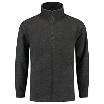 Abbildung von Tricorp 301002 Casual Fleece Jacke, 100% Polyester, 320g/m², Anthrazit Melange, Größe XL