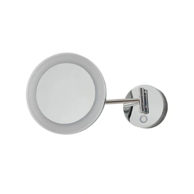 Abbildung von Lucande LED Kosmetikspiegel Fyria, chrom, Stahl, CCT