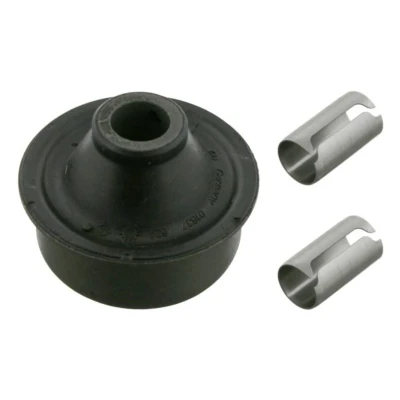 Abbildung von FEBI BILSTEIN 28100 Querlenkerlager mit Montagehülsen Vorderachse links, unten, hinten, rechts Gummi OPEL: Astra F CC, G Caravan