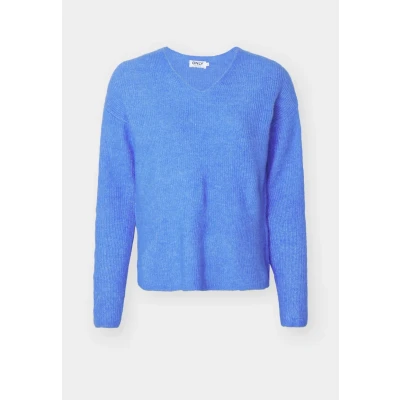 Abbildung von ONLY Onlcamilla V NECK Strickpullover, Damen, Größe: XS, Ultramarine