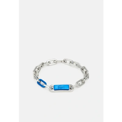 Abbildung von Lacoste CREW Armband silvercoloured/blue, Herren, Größe: One Size, Silver coloured/blue