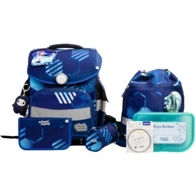 Abbildung von School Mood Timeless Pro Jonas Fußball blau Schulranzen Modell 2024/25