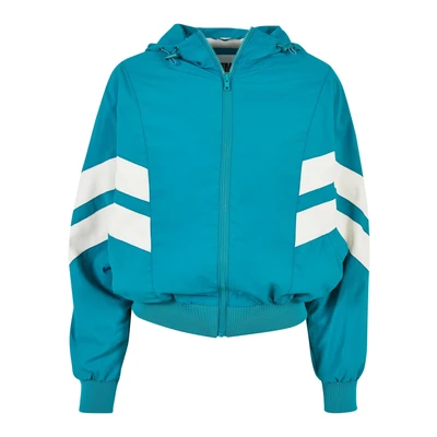 Abbildung von Urban Classics Trainingsjacke, Damen, Größe: Large, Watergreen whitesand