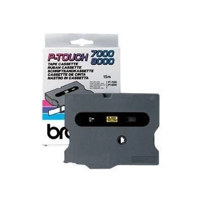 Abbildung von Brother Original P Touch Farbband schwarz auf rot (TX 451)