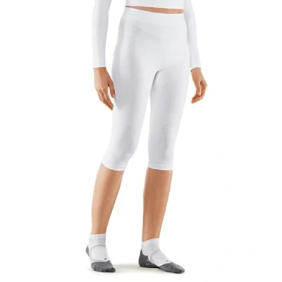 Abbildung von Falke Maximum WARM 3/4 Tights Functional Underwear FOR COLD TO VERY Conditions Leggings Strümpfe white, Damen, Größe: Small, White