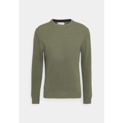 Abbildung von Casual Friday KARL CREW NECK Bounty Strickpullover, Herren, Größe: 3XL, Olivine melange