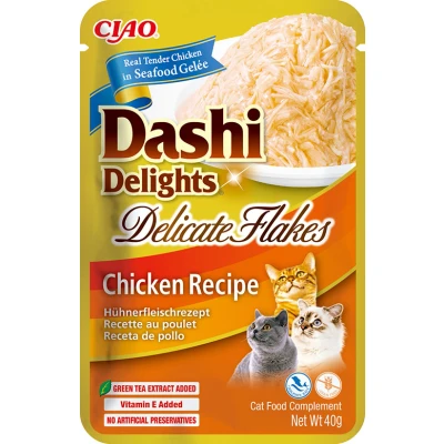 Abbildung von Dashi Delights Delicate Flakes Katzensnack Huhn