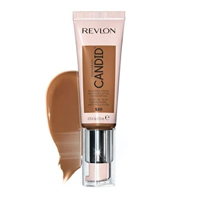 Abbildung von Revlon PhotoReady Candid Natural Finish Foundation, mit Anti Verschmutzung, Antioxidans, Blaulicht Inhaltsstoffen, Kakao (520), 22 ml