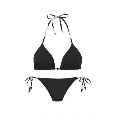 Abbildung von French Connection Triangel Bikini &quot;Claire&quot;, Mit kontrast Zierperlen