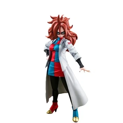 Abbildung von Bandai TAMASHII Nations Dragonball Fighterz Android 21 Figur S.H. Figuarts 15 cm, 214136, Schwarz
