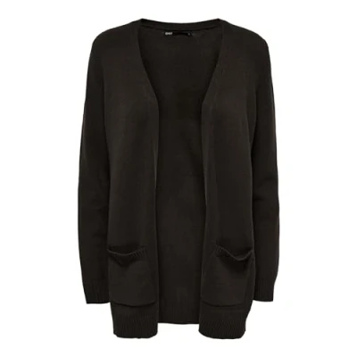 Abbildung von ONLY OPEN NOOS Strickjacke, Damen, Größe: Small, Black coffee