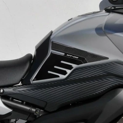 Abbildung von labelbike 2 3D Gelharz Aufkleber Motorrad Tankseitenschutz kompatibel mit Yamaha Tracer MT 09