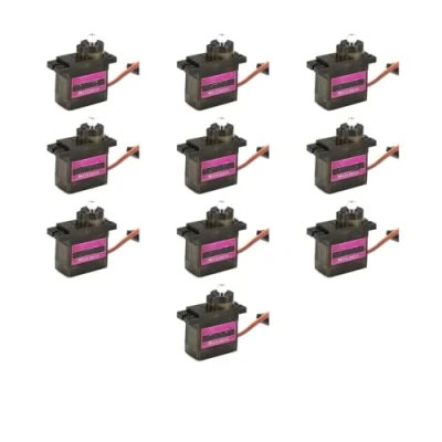 Abbildung von Fasizi 10pcs Metal Gear RC Micro Servo für Flugzeug Hubschrauber Auto Bootsmodell