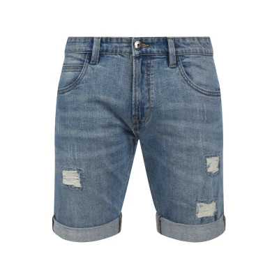 Abbildung von Indicode Jeans Idhallow Shorts, Herren, Größe: Large, Blue wash