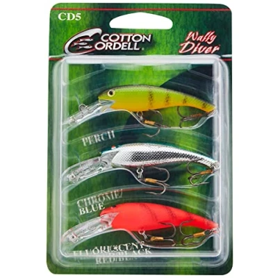 Abbildung von Cotton Cordell 3 pack Wally Diver Wobbler Raubfischset