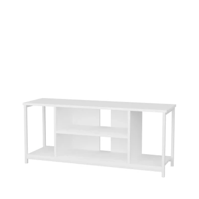 Abbildung von Awzil TV Möbel B120cm Metall und Holz Weiß Menzzo