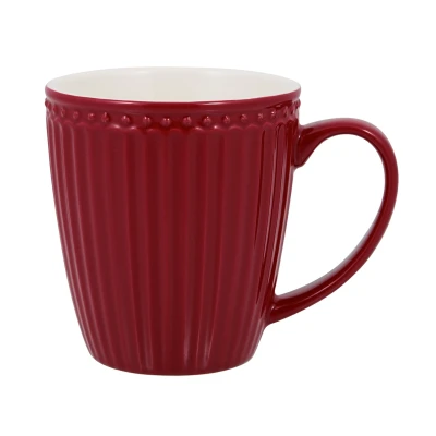 Abbildung von Greengate Alice Becher mit Henkel claret red 0,4 l