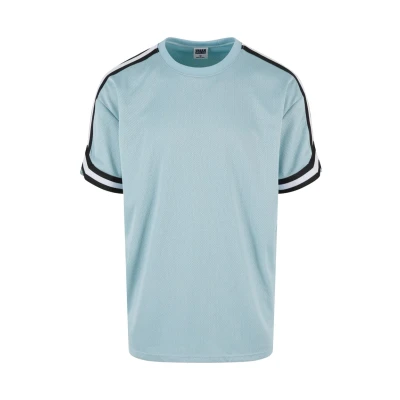 Abbildung von Urban Classics Stripes TEE Tshirt print, Herren, Größe: Large, Oceanblue