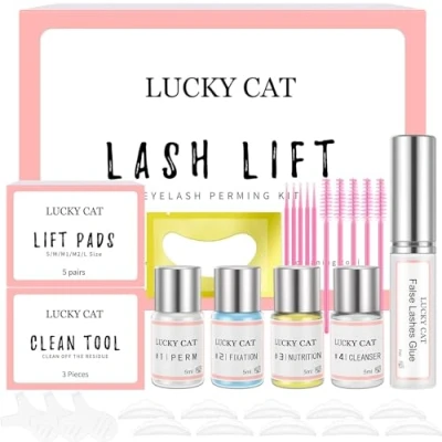 Abbildung von Wimpernlifting Set,Lash Lift Kit, set professionell, lash lifting set, Lange andauernd, einfach zu bedienen, Ideal für Partys, Geburtstage